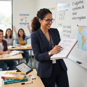 Ensino da Língua Espanhola: capa do curso na educa