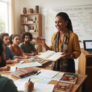 Metodologia do Ensino da Literatura Africana e Indígena: capa do curso na educa